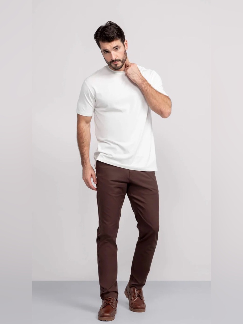 Jack Archer Jetsetter Tech Pants Slim Fit In Bourbon Brown Size 35x36 Taper Leg